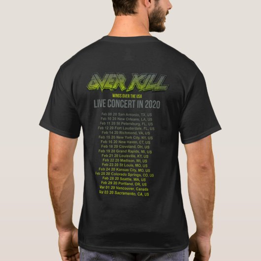 OVERKILL - MEER DAN 2020 T-SHIRT (Achterkant)