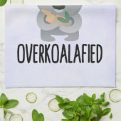 Overkoalafied Pun Cute Koala in Top Hat Theedoek (Gevouwen)