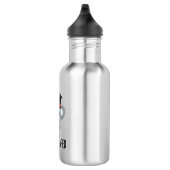 Overkoalafied Pun Cute Koala in Top Hat Waterfles (Rechts)