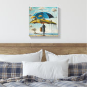 overkoepelende wereld canvas afdruk (Insitu (Slaapkamer))