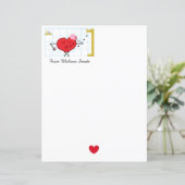 Overlaad je met liefde papieren vel (Staand voorkant)