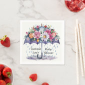 Overladen met Baby shower Bloemen Servet (Insitu)