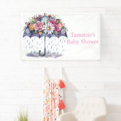 Overladen met Baby shower Bloemen Spandoek (Insitu)