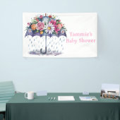 Overladen met Baby shower Bloemen Spandoek (Beurs)