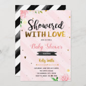 Overladen met liefde bruids douche uitnodiging (Voorkant / Achterkant)