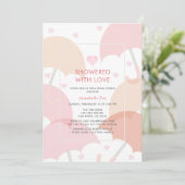 Overladen met Love Pink Umbrellas Vrijgezellenfees Kaart (Staand voorkant)