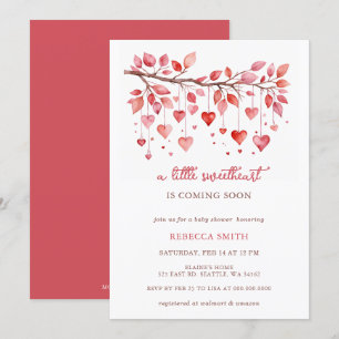 Overladen met Love Valentijnsdag Baby shower Kaart