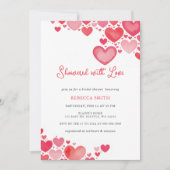 Overladen met Love Valentijnsdag Vrijgezellenfeest Kaart (Voorkant)