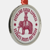 overland cargo express olifant metalen ornament (Rechts)