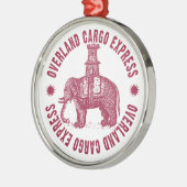overland cargo express olifant metalen ornament (Links)
