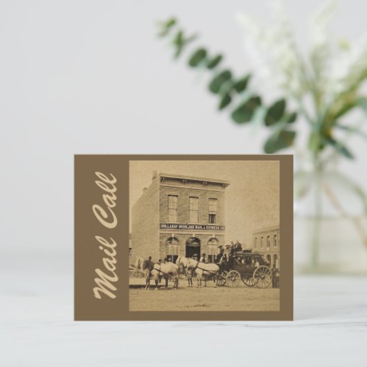 Overland Mail Briefkaart (Staand voorkant)