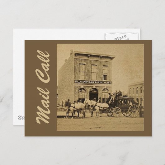 Overland Mail Briefkaart (Voorkant / Achterkant)