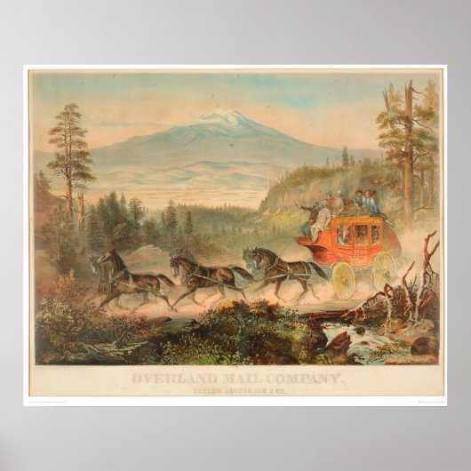 Overland Mail Company (1268A) Poster (Voorkant)