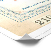 Overland Mail Route to CA 1866 (1257A) - Onherstel Poster (Hoek)