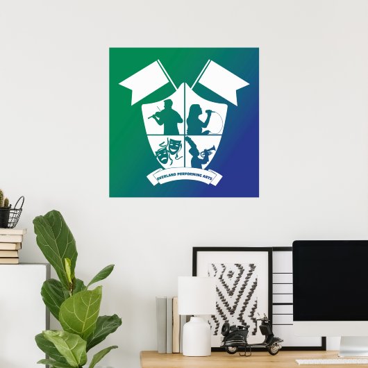 Overland PA Department Crest Poster (Thuiskantoor)