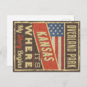 Overland Park Kansas Briefkaart (Voorkant / Achterkant)