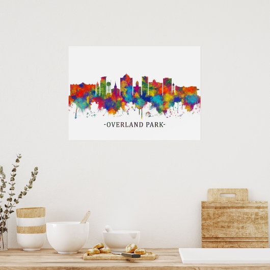 Overland Park Kansas Skyline Poster (Keuken)