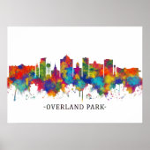 Overland Park Kansas Skyline Poster (Voorkant)