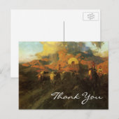Overland Trail van Frank Tenney Johnson, bedankt Briefkaart (Voorkant / Achterkant)