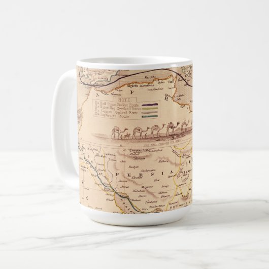 Overlandroute naar India Koffiemok (Voorkant links)