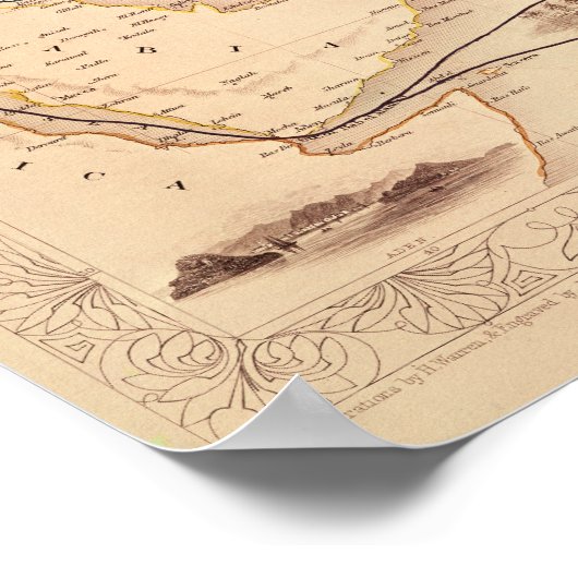 Overlandroute naar India Poster (Hoek)