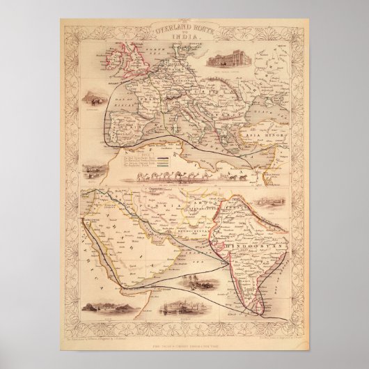 Overlandroute naar India Poster (Voorkant)