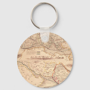 Overlandroute naar India Sleutelhanger