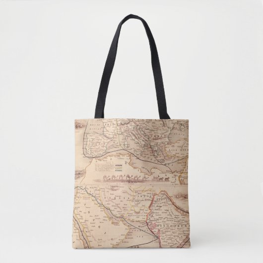 Overlandroute naar India Tote Bag (Voorkant)