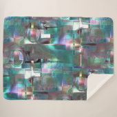 Overlap van gradiënt groen en gekleurd in zachte n sherpa deken (Voorkant (horizontaal))