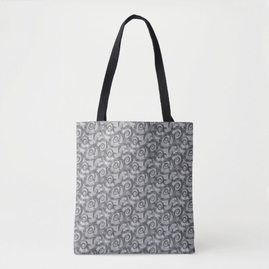 Overlappend Abstract spiralenpatroon Tote Bag (Voorkant)