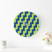 Overlappend blauw en groen grote klok (Huis)