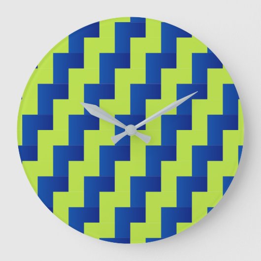 Overlappend blauw en groen grote klok (Voorkant)