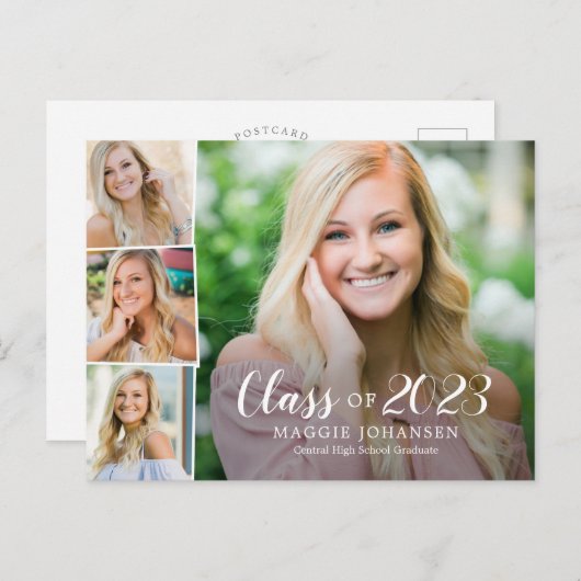 Overlappend Briefkaart van de Aankondiging van het (Voorkant / Achterkant)