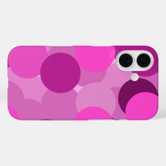 Overlappend cirkelpatroon Case-Mate iPhone case (Achterkant (horizontaal))