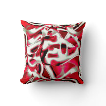 Overlappend gekromd lint in vivid rood