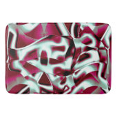 Overlappend gekromd lint in wijn tot verchroomd badmat (Voorkant)