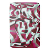 Overlappend gekromd lint in wijn tot verchroomd badmat (Voorkant Verticaal)