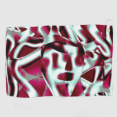 Overlappend gekromd lint in wijn tot verchroomd golfhanddoek (Horizontaal)