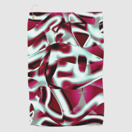 Overlappend gekromd lint in wijn tot verchroomd golfhanddoek