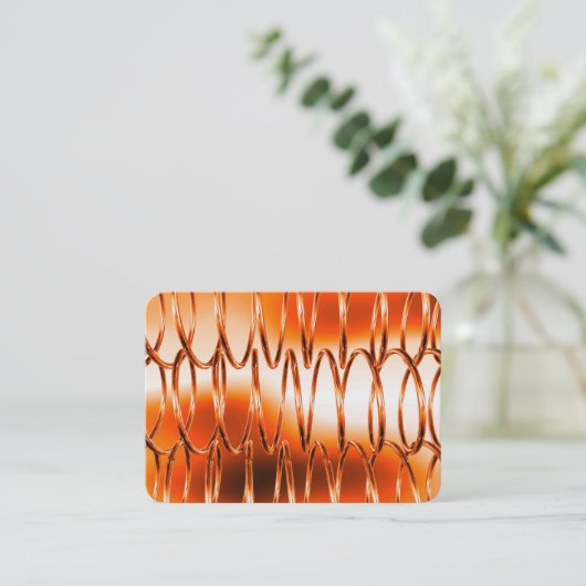 Overlappend Sinaasappel Visitekaartje (Staand voorkant)