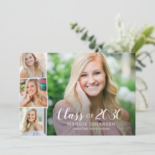 Overlappende Aankondiging Afstuderen van Foto's Ui (Staand voorkant)