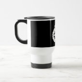 Overlappende bloesvormige Genji-karren Revel Mug Reisbeker (Links)