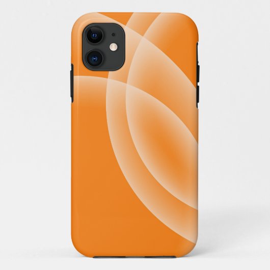 Overlappende bollen - Oranje iPhone Case (Achterkant)
