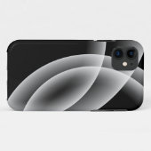 Overlappende bollen - Zwarte iPhone draagtas Case-Mate iPhone Case (Achterkant (horizontaal))