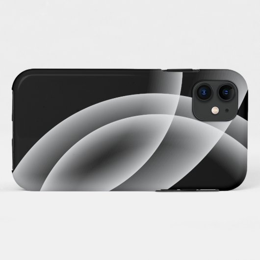 Overlappende bollen - Zwarte iPhone draagtas Case-Mate iPhone Case (Achterkant (horizontaal))
