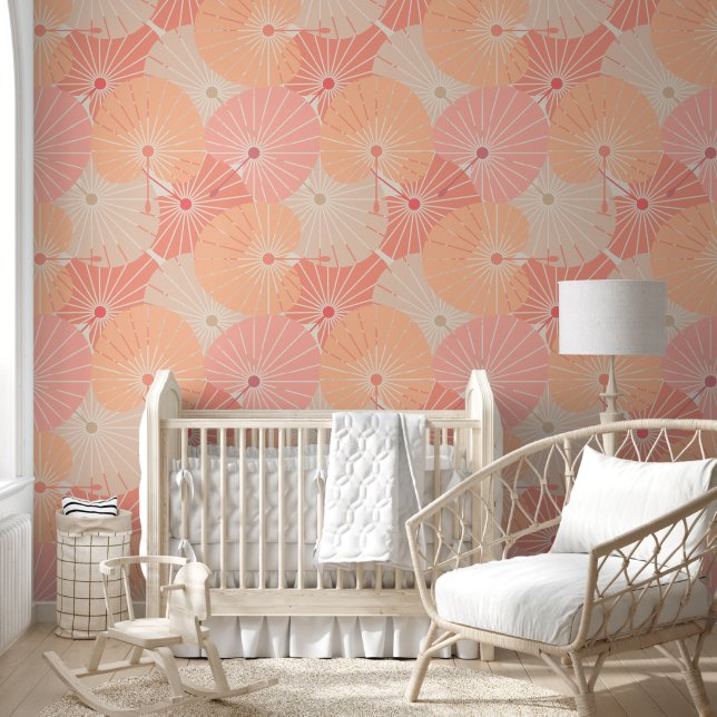 Overlappende Chinese fans Behang (Kinderen)