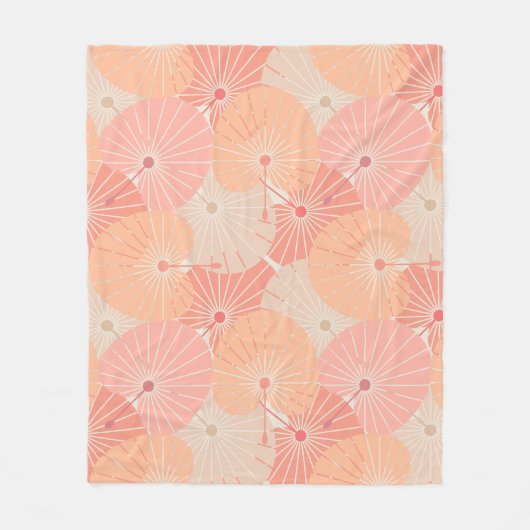 Overlappende Chinese fans Fleece Deken (Voorkant)