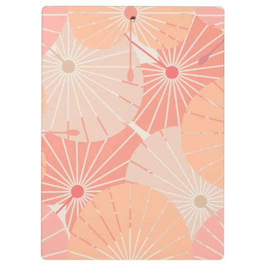 Overlappende Chinese fans Klembord (Achterkant)