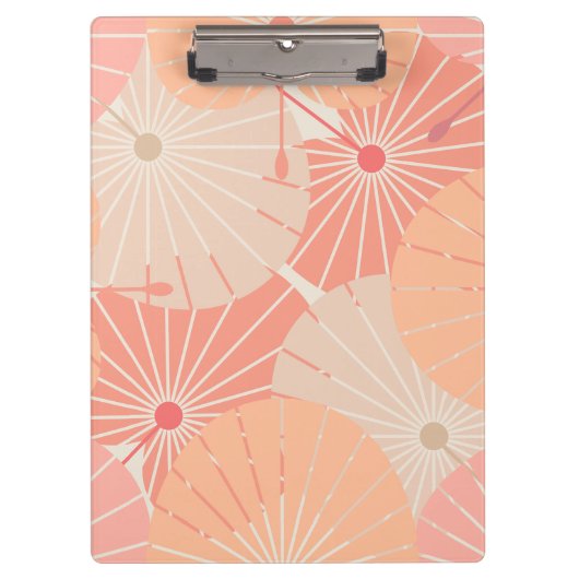 Overlappende Chinese fans Klembord (Voorkant)