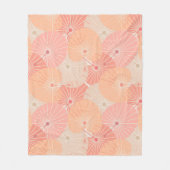Overlappende Chinese Waaier Fleece Deken (Voorkant)